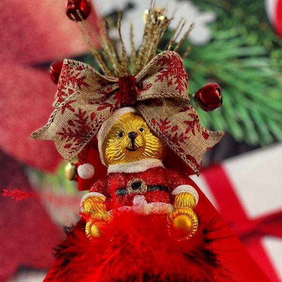 Christmas Teddy Bear Headband - Christmas Top hat| - Picture 5 of 16